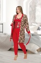 Pajamas Set 3 Piece Cotton Kimono