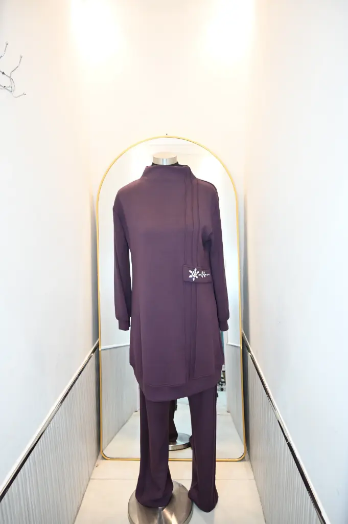 [869-57361-S] Two Piece Set - Maroon (S)