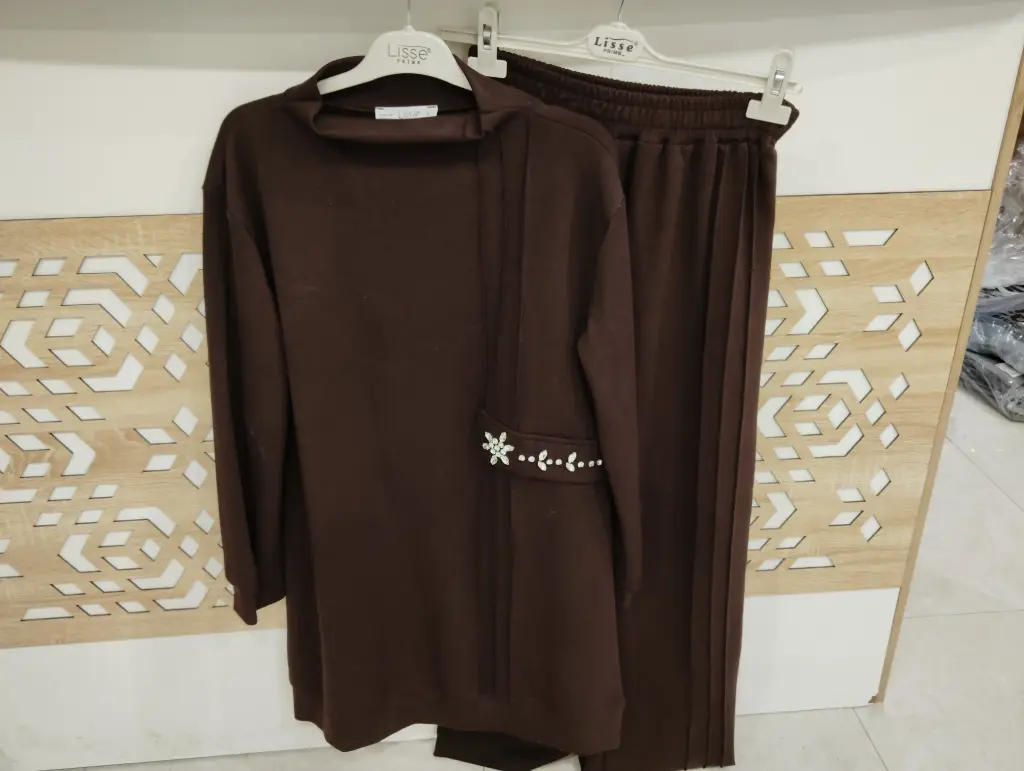 Set Two Pieces Brown طقم محجبات قطعتين