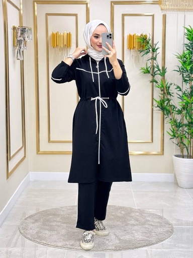 Tracksuit Set Cotton Black 