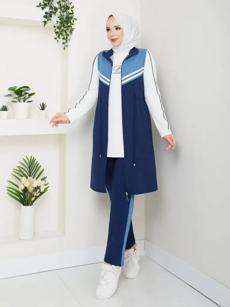 [869-1012-M] Three Piece Set - Blue (M)