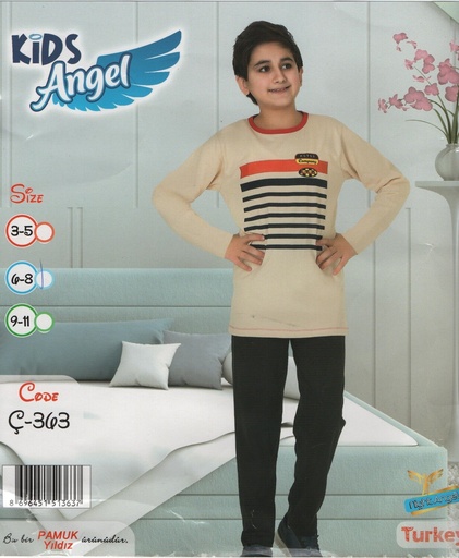 [6004-343-6~8] Boy Cotton Pajama Long Sleeve trouser