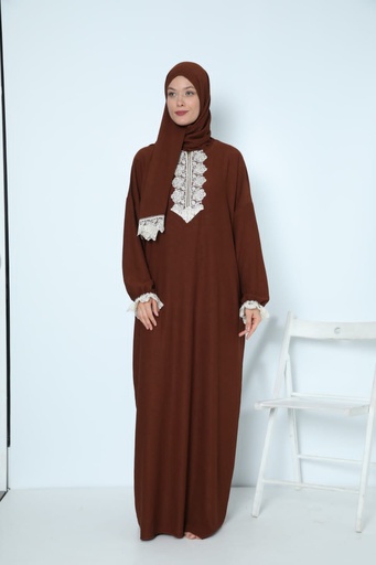 [112024-6009-Brown] Women's Prayer Clothes Brown