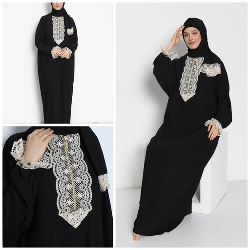 [112024-6009-Black] Women's Prayer Clothes Black